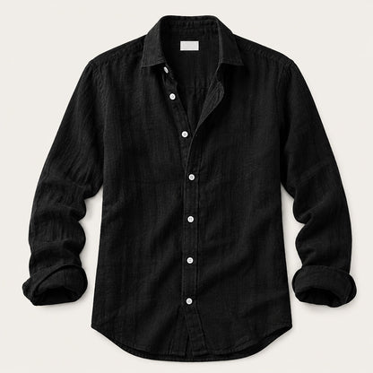 Męska Koszula Z Długim Rękawem Relaxed Slim Fit