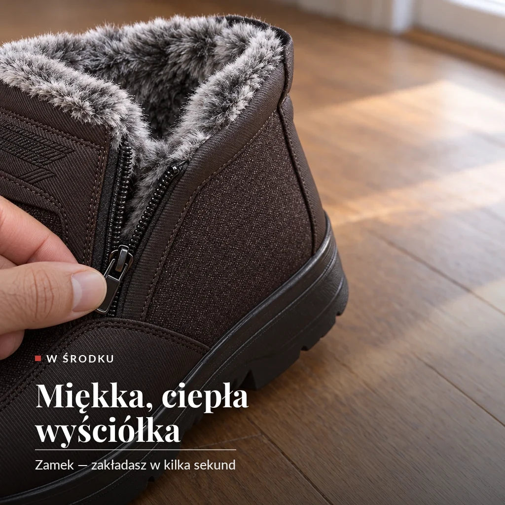 Earl - Ciepłe ortopedyczne buty zimowe dla mężczyzn