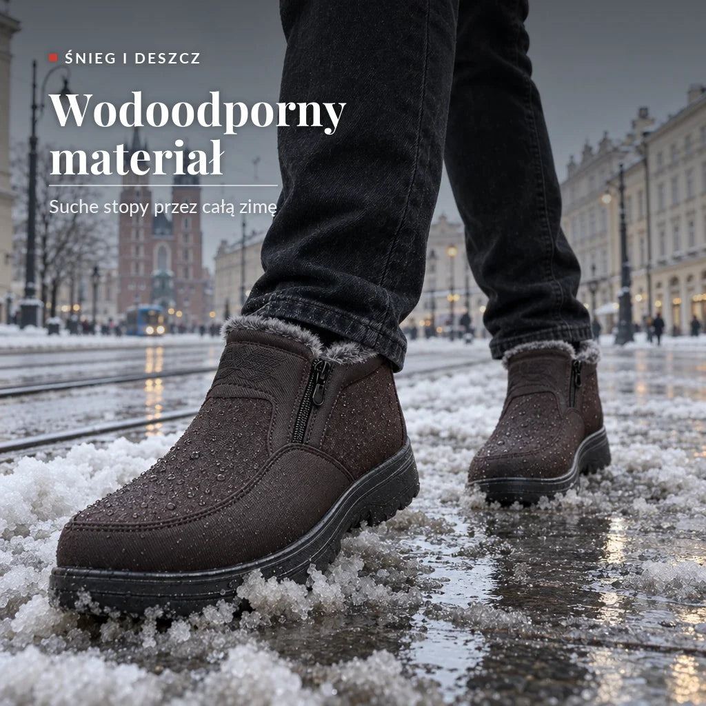 Earl - Ciepłe ortopedyczne buty zimowe dla mężczyzn