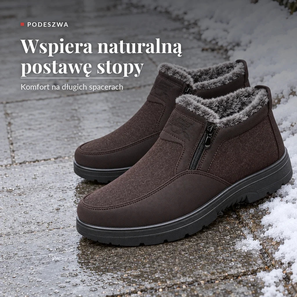 Earl - Ciepłe ortopedyczne buty zimowe dla mężczyzn