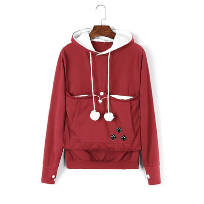 Samantha - Stylowy hoodie z kieszenią dla kobiet