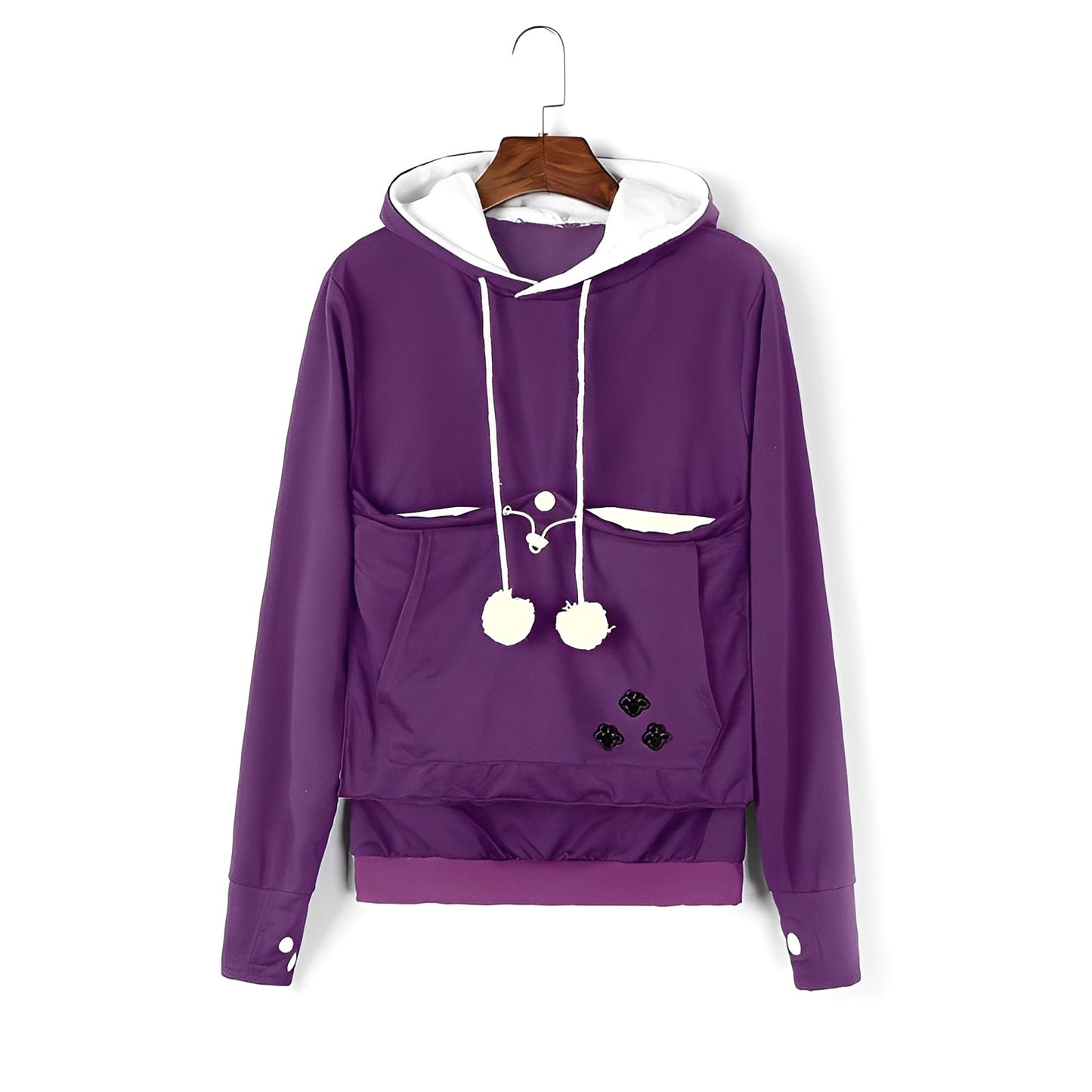 Samantha - Stylowy hoodie z kieszenią dla kobiet
