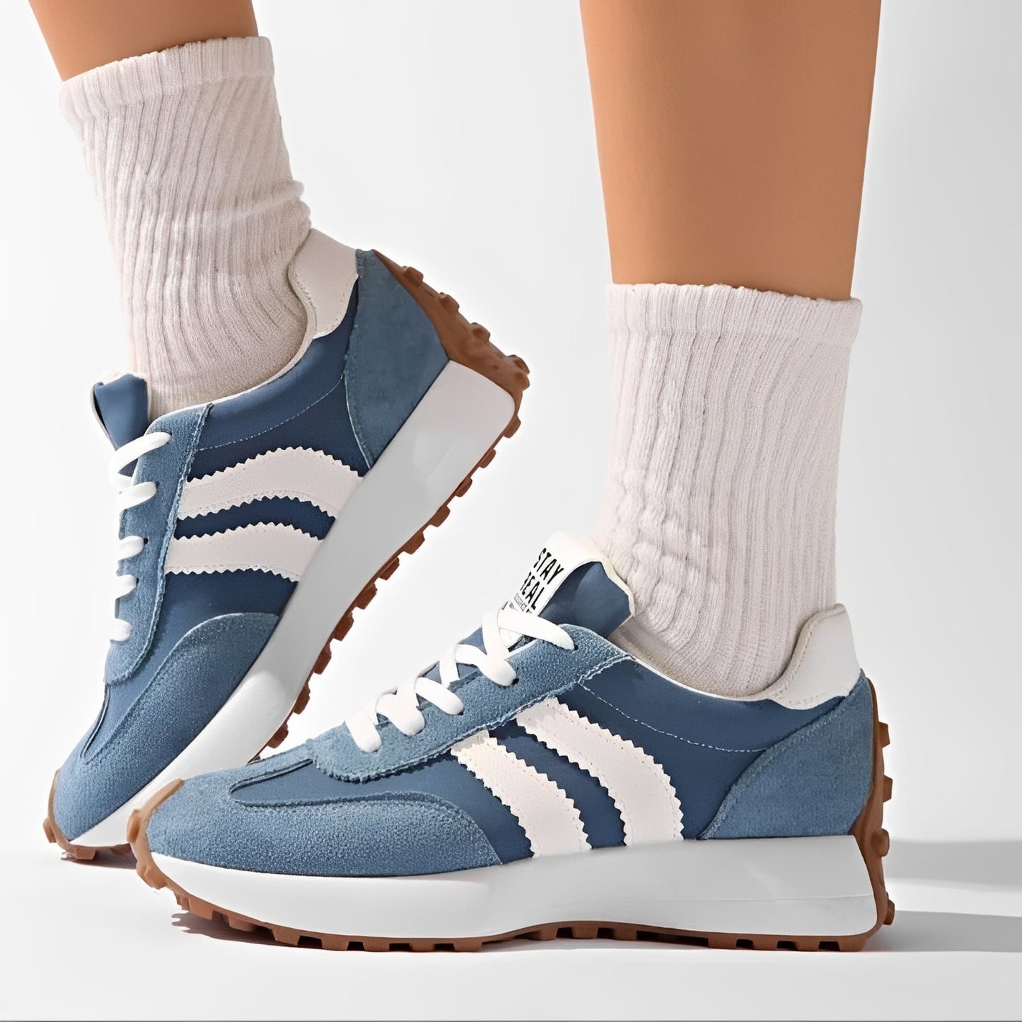 Lauren - Buty rekreacyjne z grubą podeszwą dla kobiet