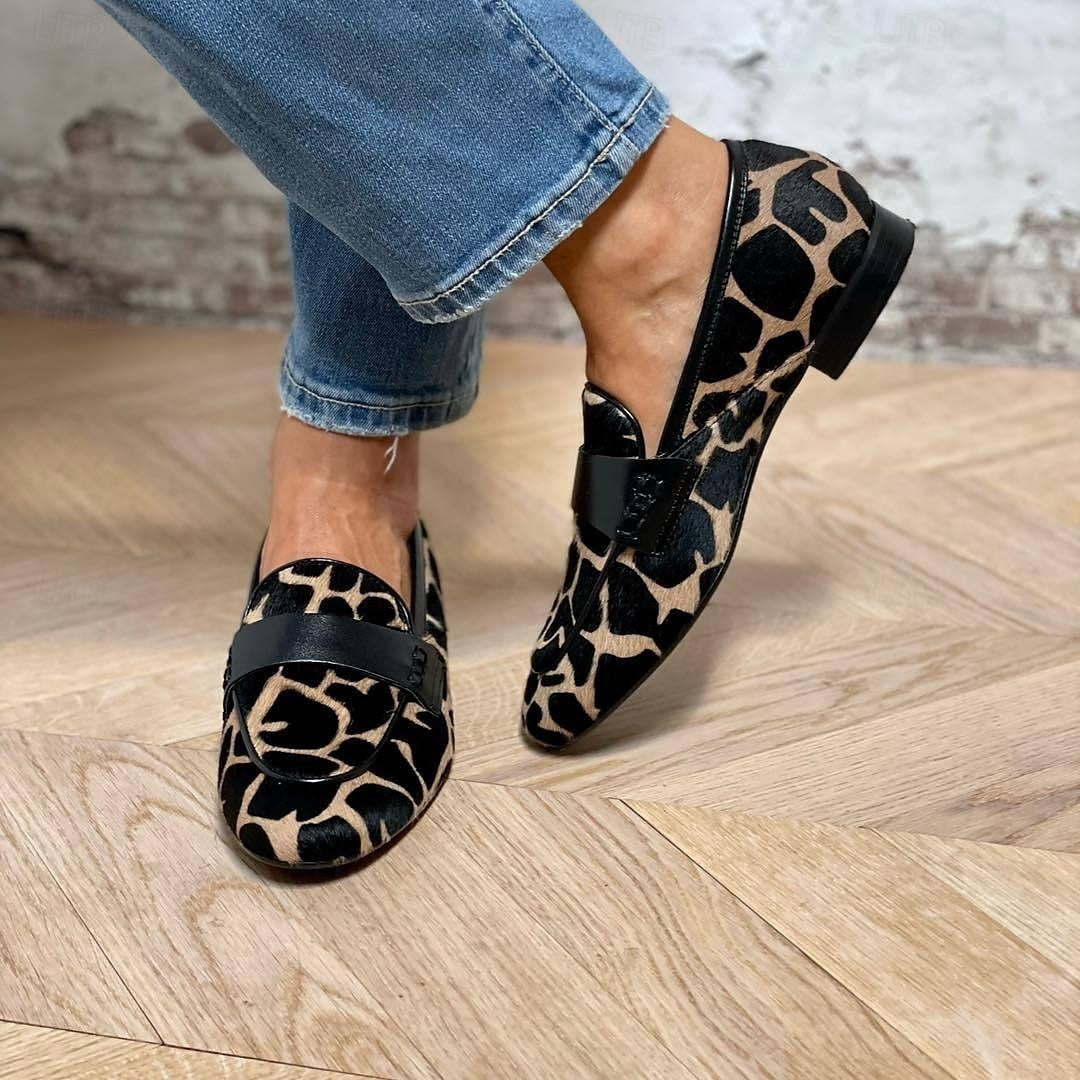 Katherina - Stylowe loafer z czarnym obszyciem dla kobiet