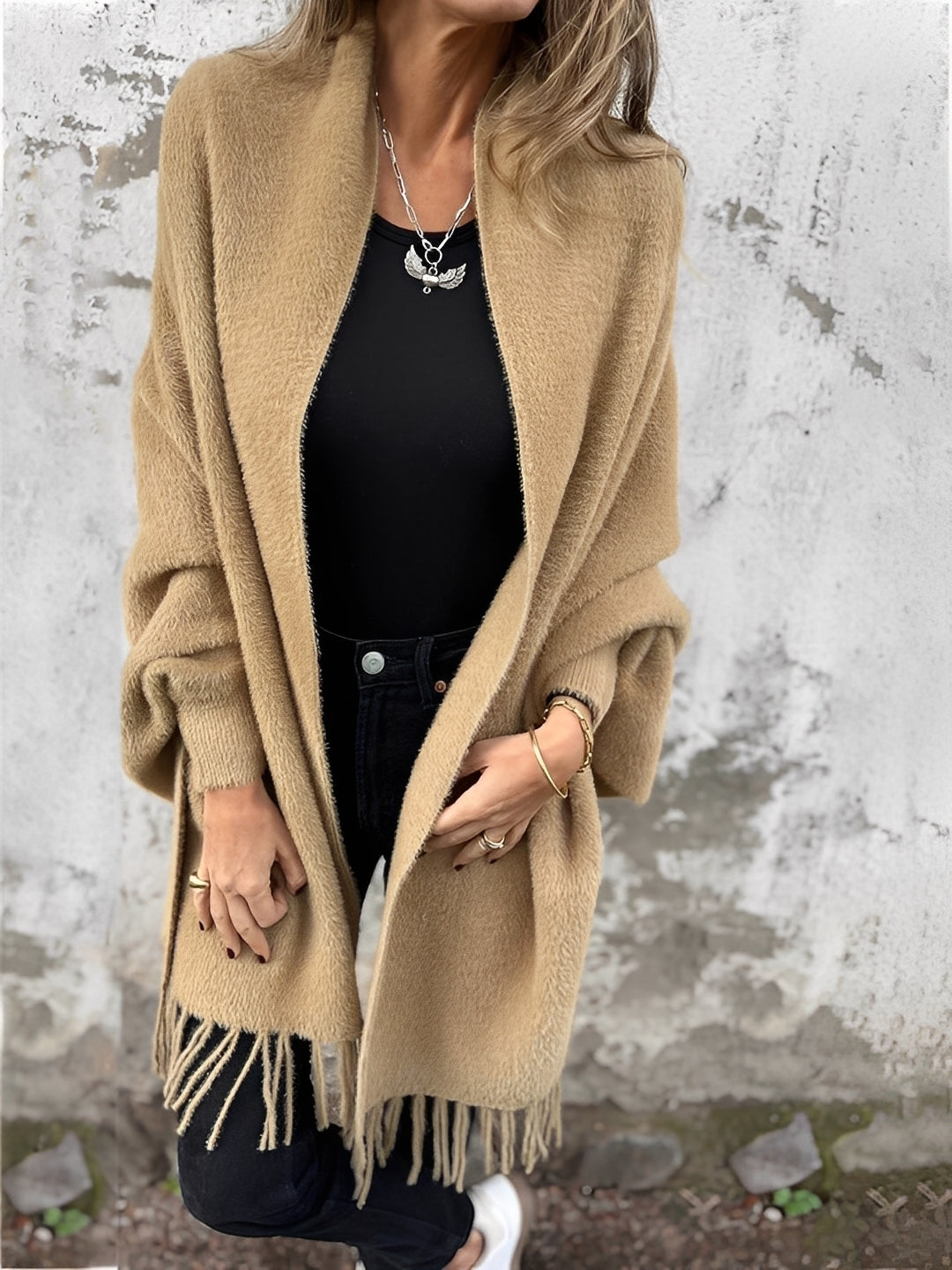 Bethany - Stylowy kardigan z chwostem dla kobiet