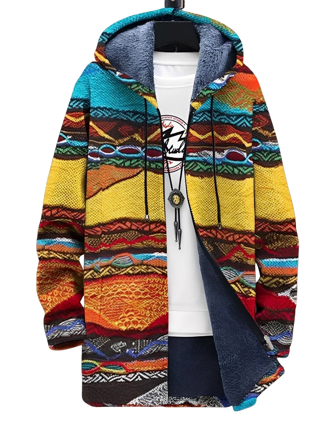 Braiden - Stylowy sweter z artystycznym nadrukiem dla mężczyzn