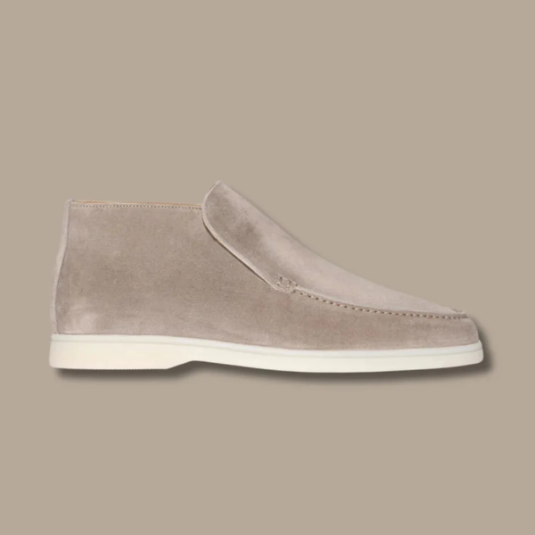 Męskie zamszowe mokasyny na jesień do noszenia bez sznurowadeł, eleganckie buty casualowe