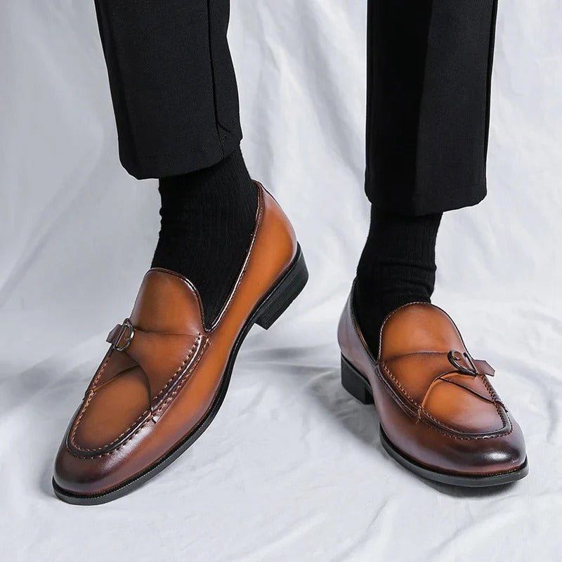 Bradley - Stylowe formalne skórzane buty dla mężczyzn