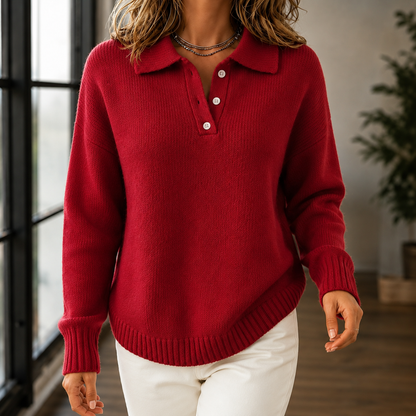 Damski sweter dzianinowy do stylizacji casualowych