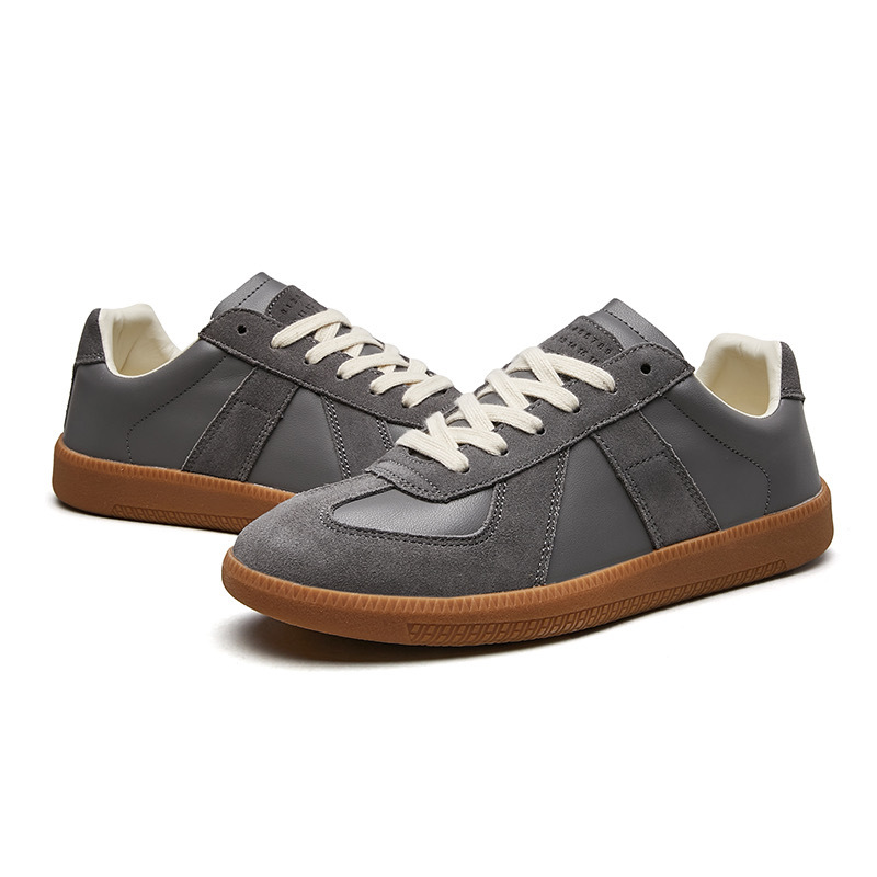 Męskie Sneakersy Low Top Z Dwukolorową Cholewką