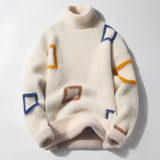 Clarks - Sweter z golfem z wełny dla mężczyzn