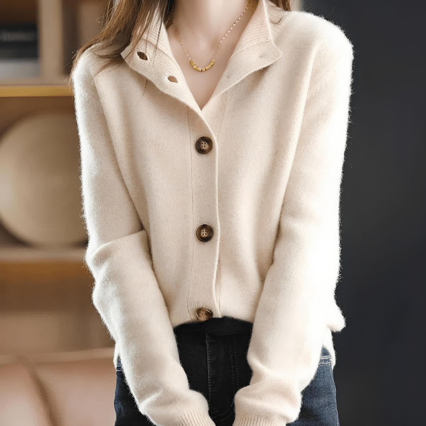 Julliete - Miękki i elegancki sweter z dzianiny dla kobiet