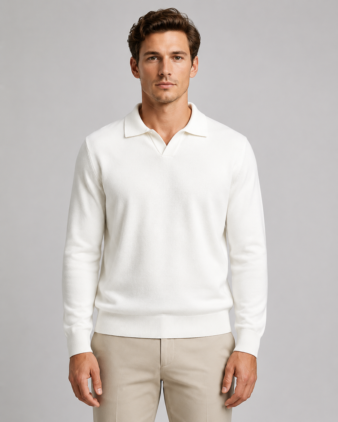 Męski sweter polo idealny do codziennych stylizacji
