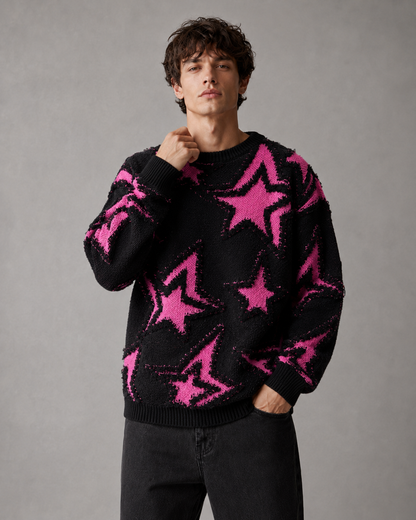 Sweter z dzianiny zestawiony z codzienną stylizacją