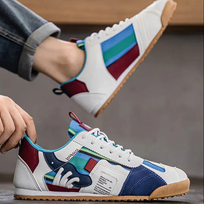 Męskie sneakersy trekkingowe z solidną podeszwą do marszu