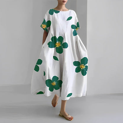 Naomi - Sukienka boho maxi z kwiatami, idealna na wiosnę