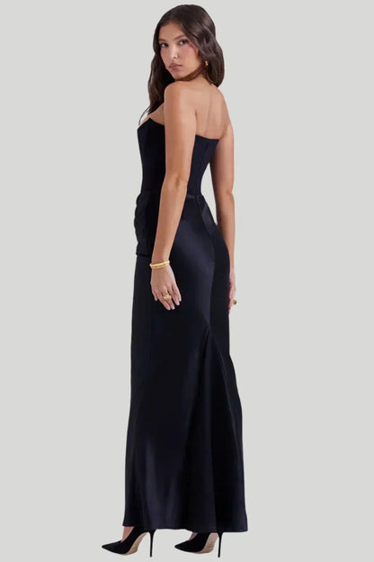Elisabeth - Suknia maxi z odkrytymi ramionami dla eleganckiego wyglądu