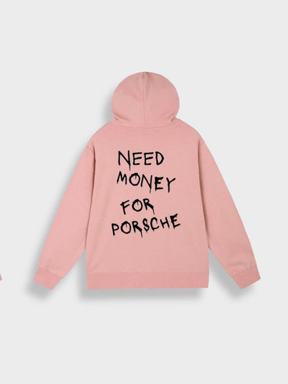 Bluza z kapturem unisex z grafiką Porsche Money