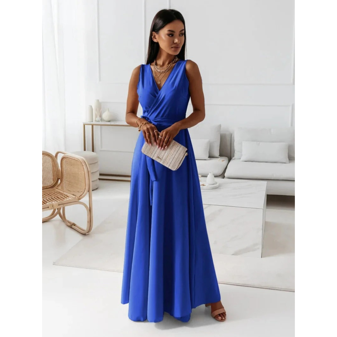 Elegancka sukienka maxi do stylizacji weselnej