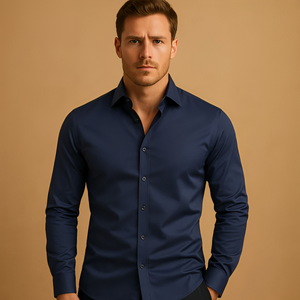 Aldous - Koszula stretch slim fit dla mężczyzn