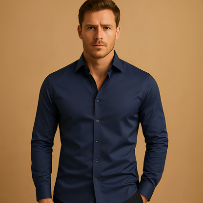 Aldous - Koszula stretch slim fit dla mężczyzn