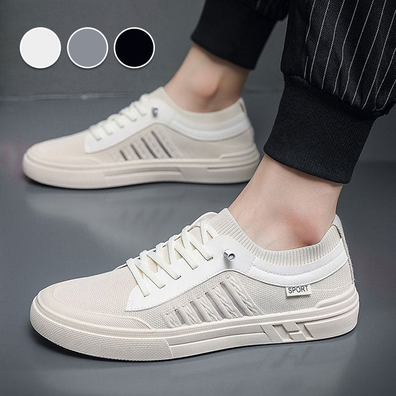 Oddychające sneakersy męskie z elastyczną cholewką