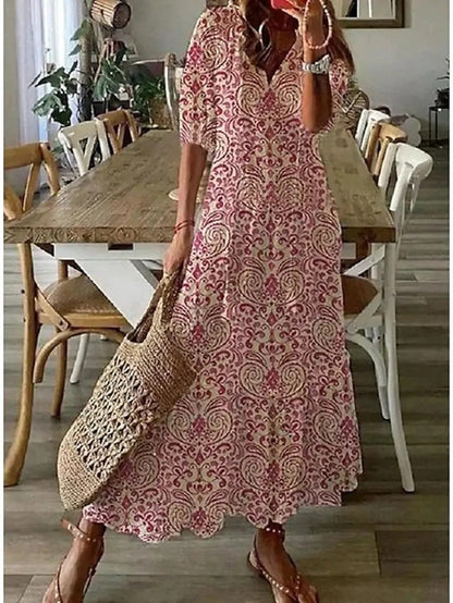 Dianna - Sukienka boho z krojem, który podkreśla talię