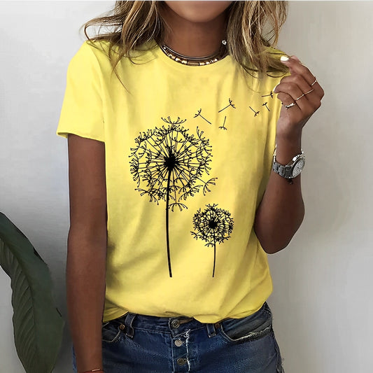 Noelene - Elegancki damski T-shirt z krótkim rękawem