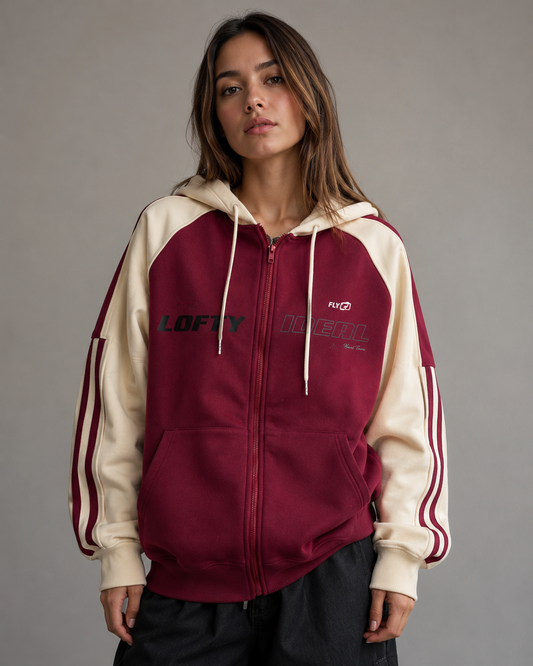 Damska bluza rozpinana z kapturem w fasonie oversize