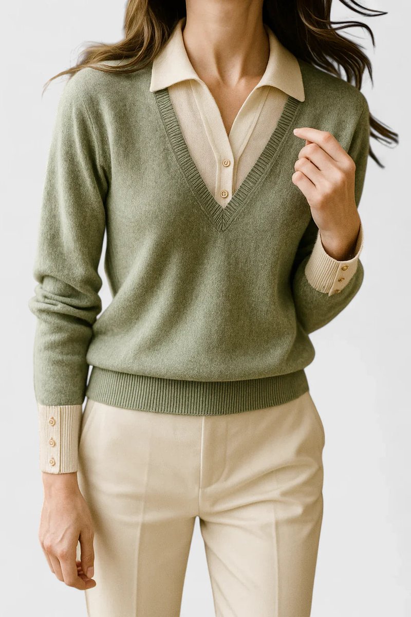 Damski sweter dzianinowy do stylizacji casualowych