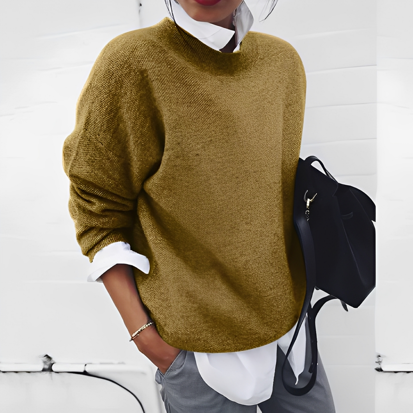 Gabriel - Męski sweter z miękkiego i ciepłego kaszmiru